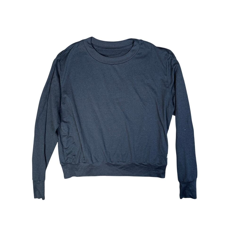Vuori Daydream Crewneck Long Sleeve Shirt Navy Blue Heather Women's Small